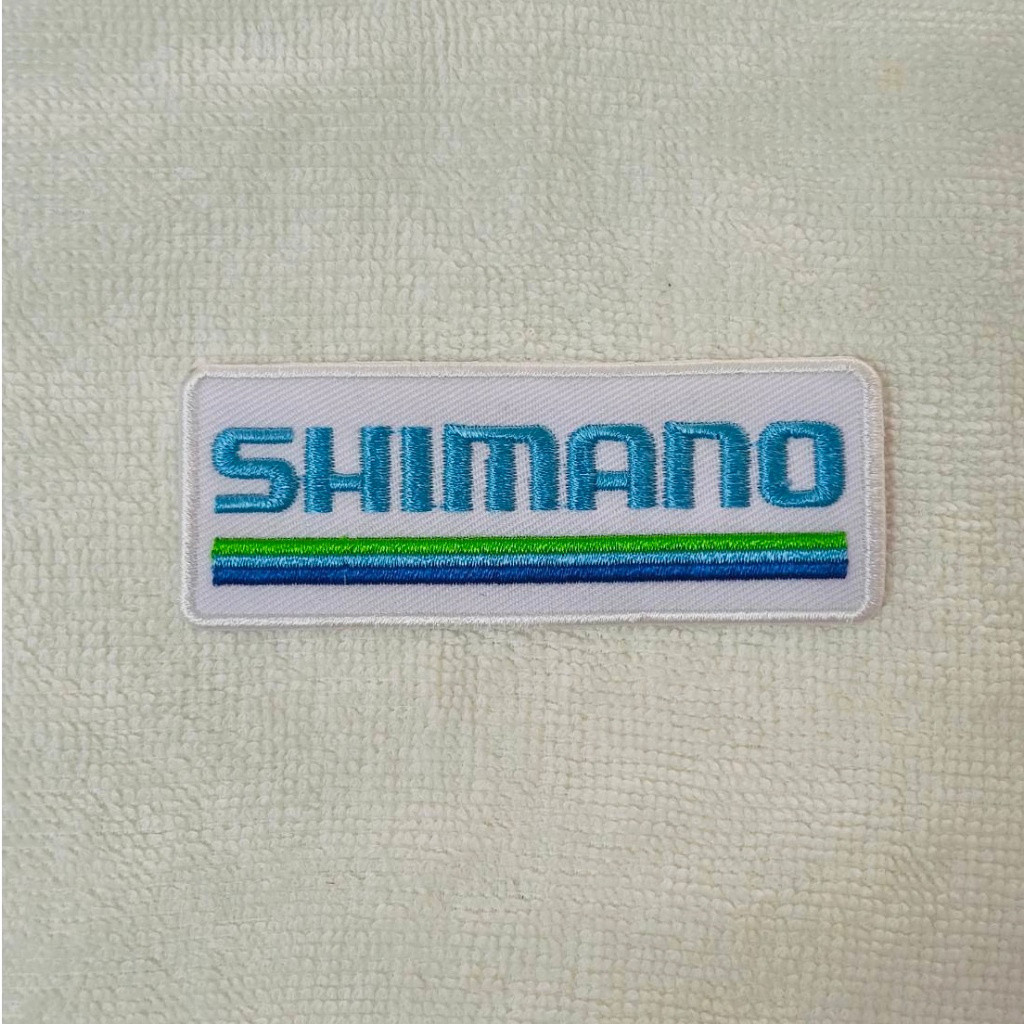 อาร์ม ตัวรีด ตัวรีดติดเสื้อ อาร์มติดเสื้อ Shimano Patch ชิมาโน่ อุปกรณ์ตกปลา เหยื่อปลอม DIY รอกตกปลา