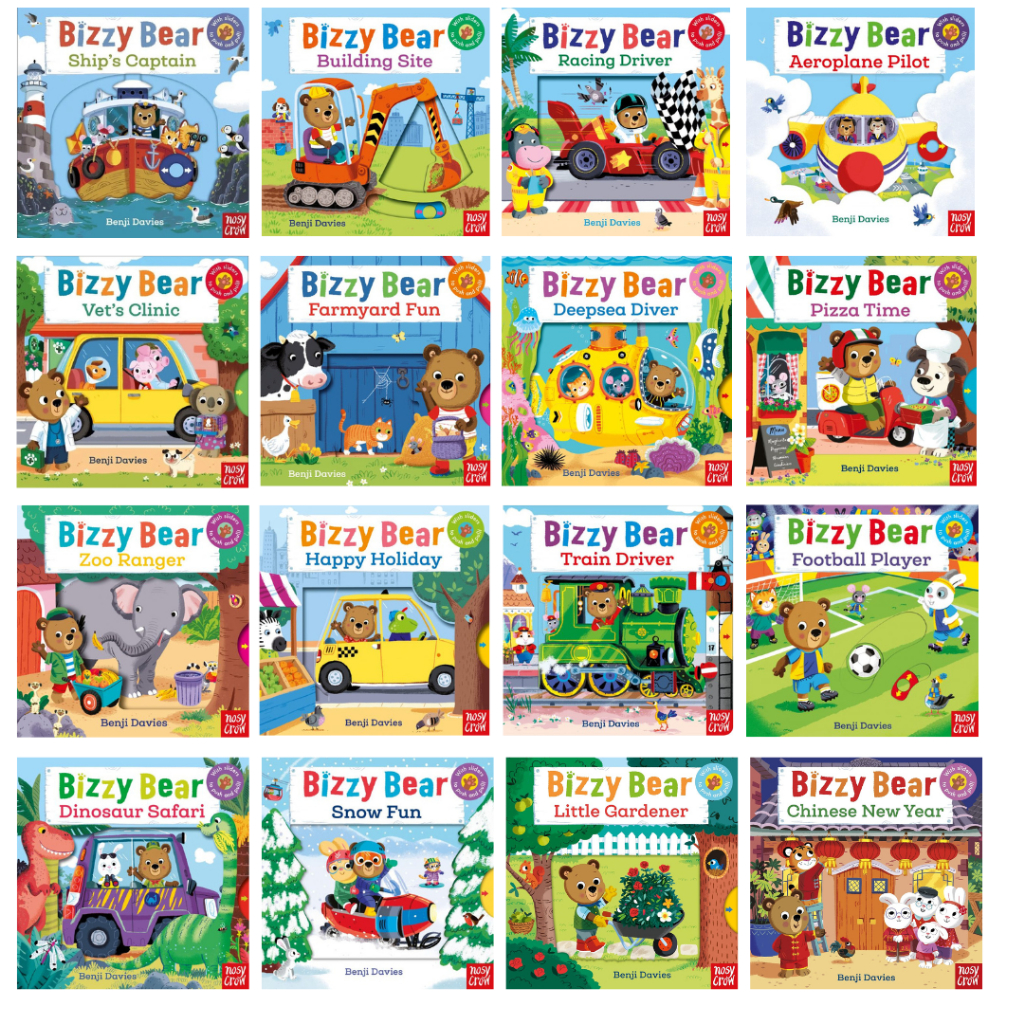 Bizzy Bear Series (Push & Pull Sliders)