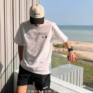 TOMORROW- เสื้อOVERSIZE/Premium ลาย Slow down and Enjoy your Life