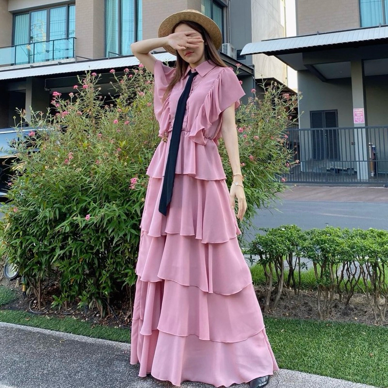 (ใช้โค้ด30%ลดสูงสุด600ได้ ) FLAT2112 | Lady Diana Dress *NEW/USED* ไซส์S/M พร้อมส่ง มีหลายสี แท้100%