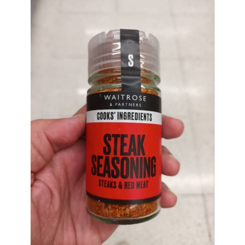 Waiteose Steak Seasoning 60g.ซอสผงปรุงรสสำหรับสเต็ก 60 กรัม