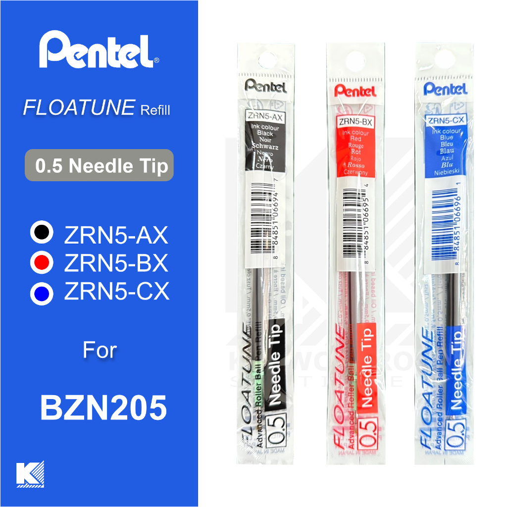 ไส้ปากกา Pentel ZRN5 หมึกลูกลื่น รุ่นใหม่ สำหรับ Floatune BZN205