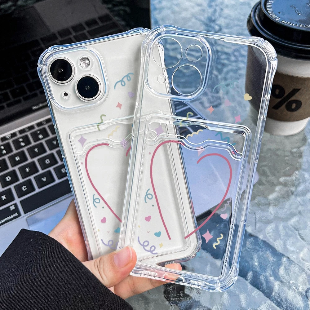 เคสโทรศัพท์ For iPhone 13 11 17 pro max Case iPhone 11 15 16 pro max 14 12 pro max XR XS Max 7 8 Plus ช่องใส่การ์ด