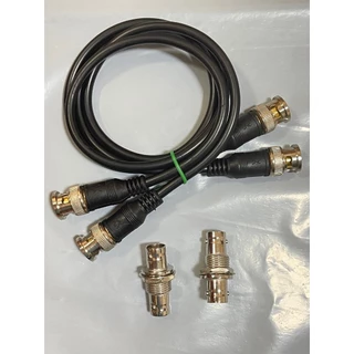 สายย้ายเสาไมค์ลอย BNC หัวท้ายBNC ฟรีหัวต่อกลางTNC AT-2 สาย RGอ่อน สายเลือกได้ยาว 0.5m/1m/1.5m/2m อุปกรณ์ย้ายเสา ไมค์ลอย