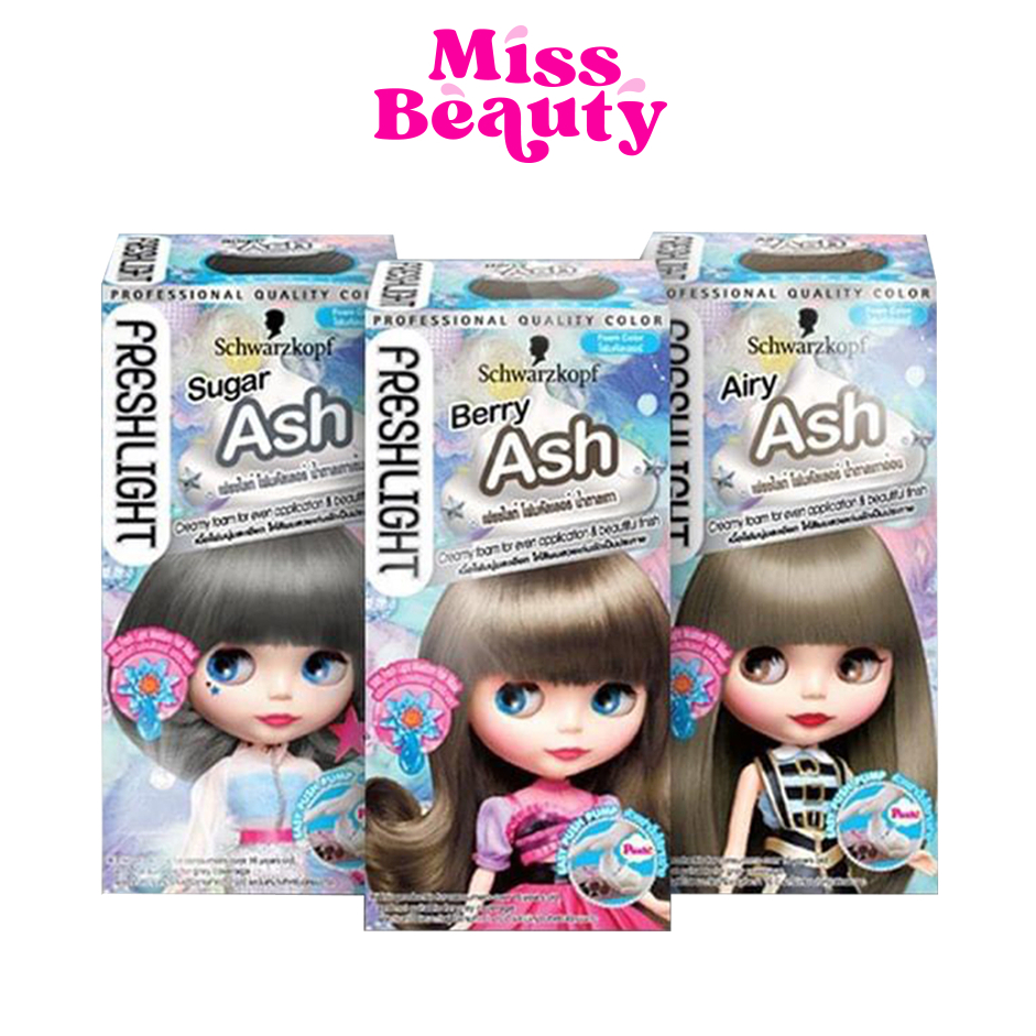 (liveลด50%) (กล่องฟ้า) Schwarzkopf freshlight foam color เฟรชไลท์ โฟมคัลเลอร์ โฟมเปลี่ยนสีผม ย้อมผม ชวาร์สคอฟ