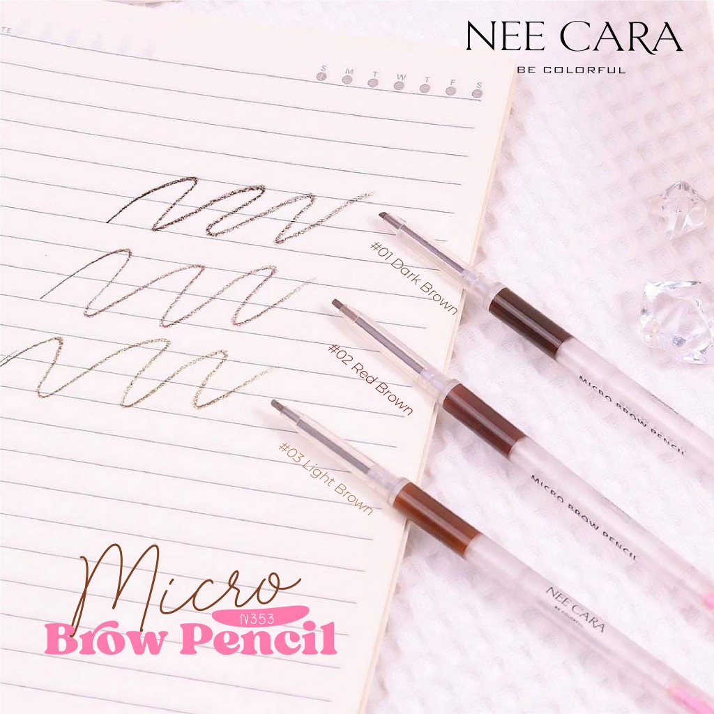 NEE CARA ดินสอเขียนคิ้ว MICRO BROW PENCIL ราคา ถูกที่สุด ดีลบีเคเค แกลเลอรีภาพที่ 4