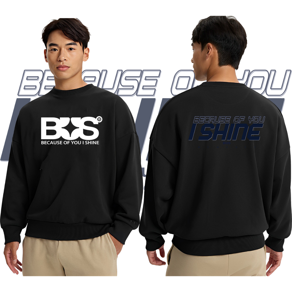 ใหม่ (พร้อมส่ง)เสื้อวง BUS because of you i shine Long sleeve ผ้าCotton 100% ใส่ได้ ทั้ง ชาย ใส่สบาย ไม่หด ไม่ย้#41