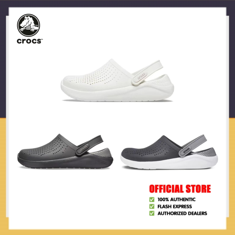 CROCS LiteRide EVA Clog สะดวกสบาย รองเท้าแตะ Unisex Basic Crocs shoes（จัดส่งที่รวดเร็ว）