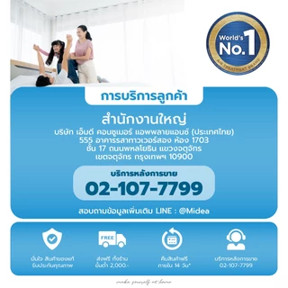 (ส่งฟรีทั่วไทย) Midea ถังน้ำดื่ม (Water Bucket) ขนาด 18.9 ลิตร (ถังเปล่าไม่มีน้ำ)
