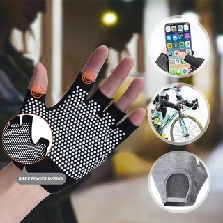 [พร้อมส่งจากไทย] - สวย กันลื่น ถุงเท้าโยคะ ถุงมือพิลาทิส ถุงมือกันลื่น (Pilates Gloves) ถุงมือกันลื่น ช่วยโยค
