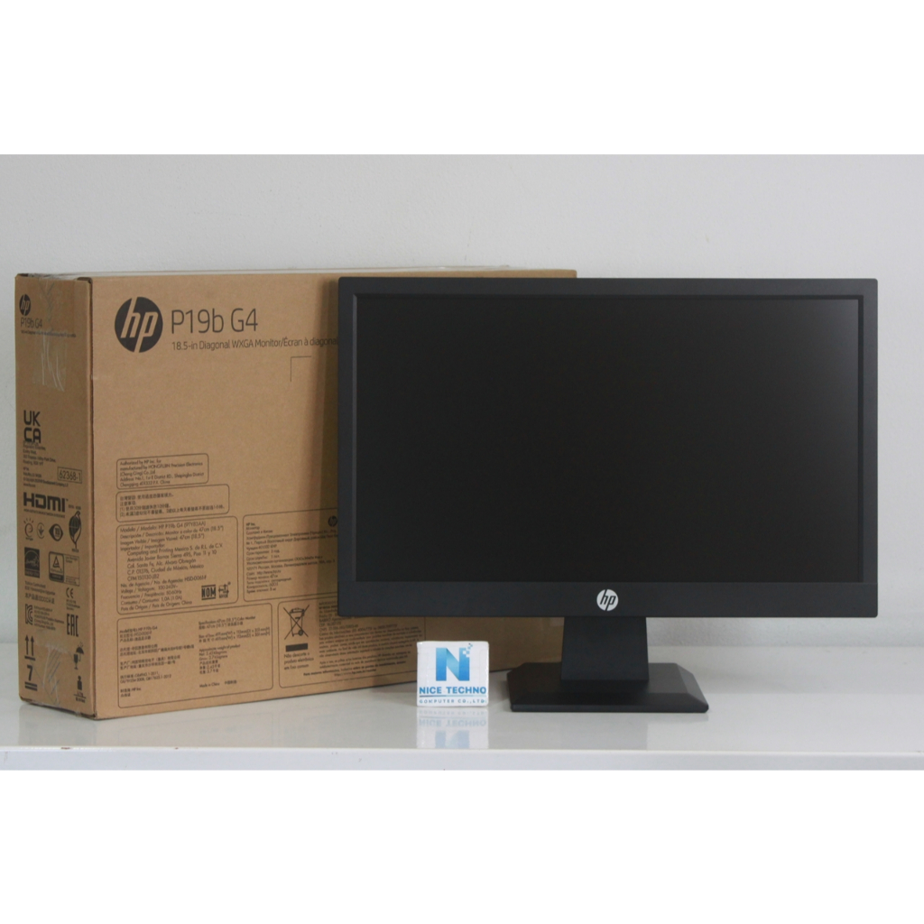 Monitor LED 18.5" HP P19b G4 จอมอนิเตอร์ 18.5 นิ้ว HP รุ่น P19b G4 [จอใหม่ค้างสต๊อก] มีกล่องตรงรุ่น