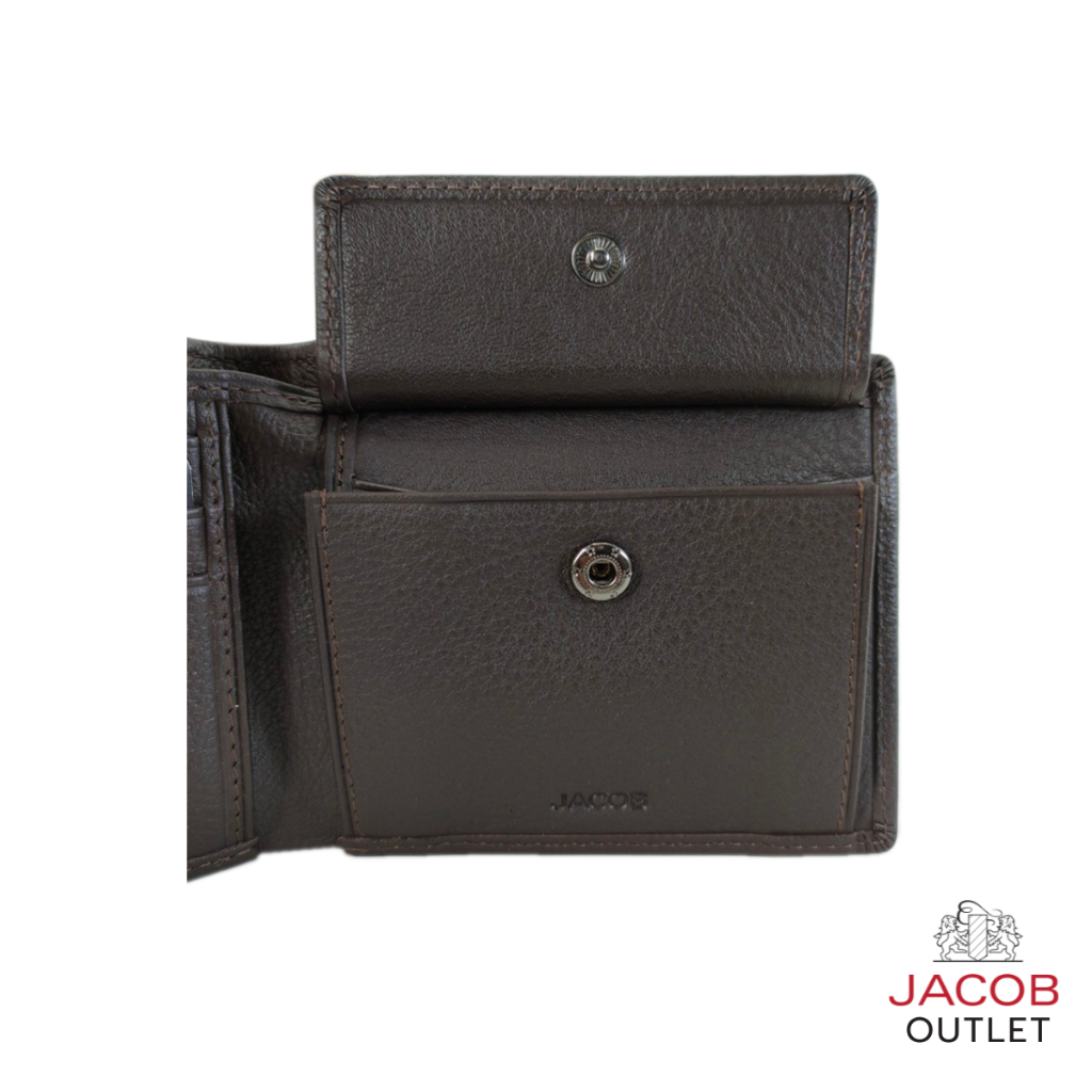 JACOB กระเป๋าสตางค์ชายพร้อมช่องเก็บเหรียญ - รุ่น SMITH 22180