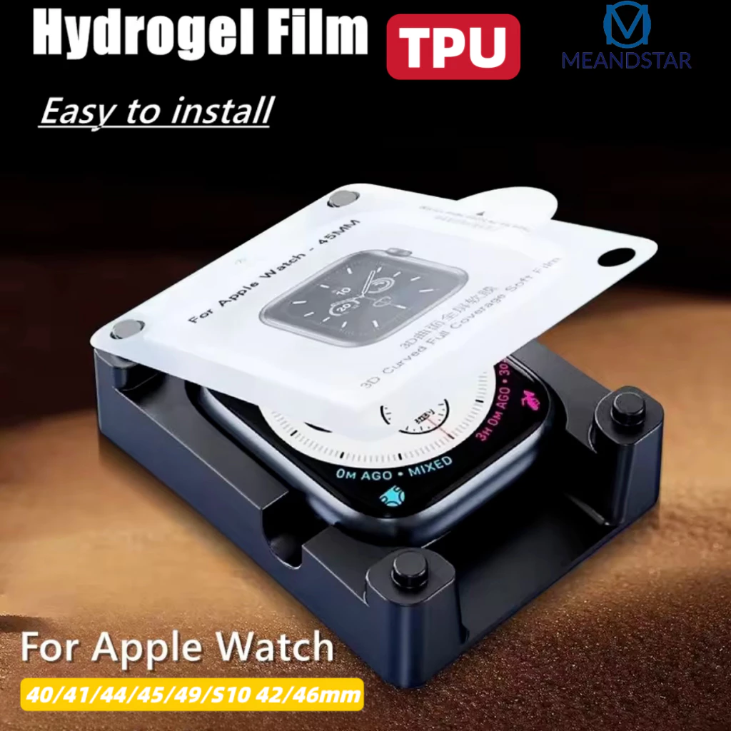 ฟิล์มช่วยติด TPU ลงโค้ง ของ A watch film iwatch Series 11 10 9 8 7 6 SE 5 4 2 1 ฟิล์มสําหรับแอปเปิ้ลวอช