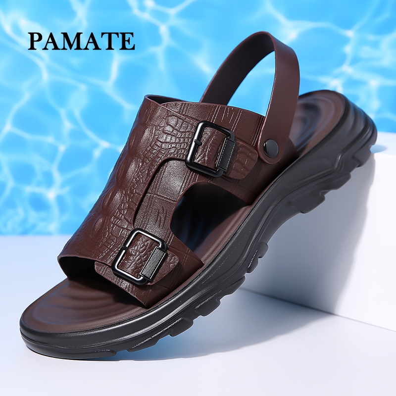 PAMATEเป็นรองเท้าแตะสำหรับชายที่มีความไม่ไหวและทนทานที่สุด สามารถเดินบนหาดทรายได้ และเป็นรองเท้าแตะที่อ่อนเบาและมีลักษณะ