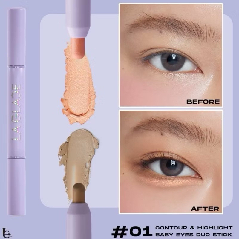 ส่งต่อดอลลี่อาย laglace contour&highlight baby eyes duo stick