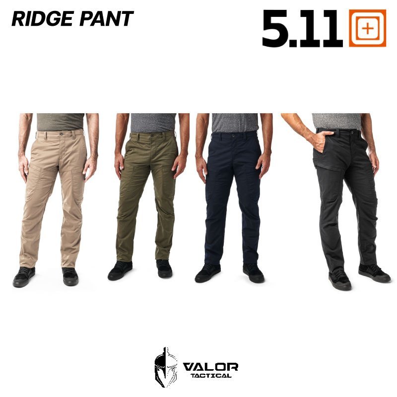 5.11 Tactical - Ridge Pants กางเกงขายาว เดินป่า tactical กางเกงยุทธิวิธี Straight Fit เคลื่อนไหวได้ส