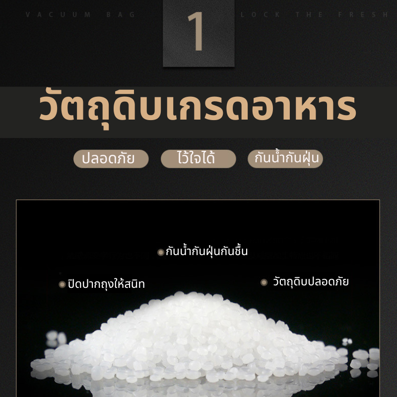 ถุงขยายข้างแนวนอน มีหูหิ้ว สีใส  แพ็คละ50ใบ ถุงรูดก้นตั้ง แบบใส ทรงแนวนอน 24,26,28,30 cm - รูปที่ 5