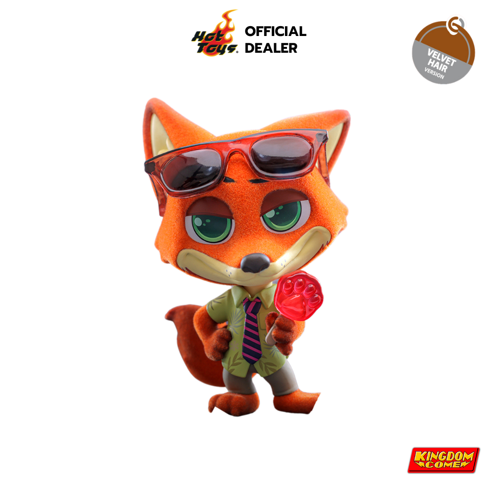 Hot Toys ฟิกเกอร์ของสะสม COSB1119 - Zootopia - Nick Wilde (Velvet Hair Version) Cosbaby (S)