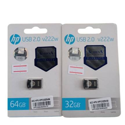 FLASH DRIVE (แฟลชไดร์ฟ) HP V222W 32 GB/ 64 GB(SILVER) (HPFD222W-32)(HPFD222W-64)