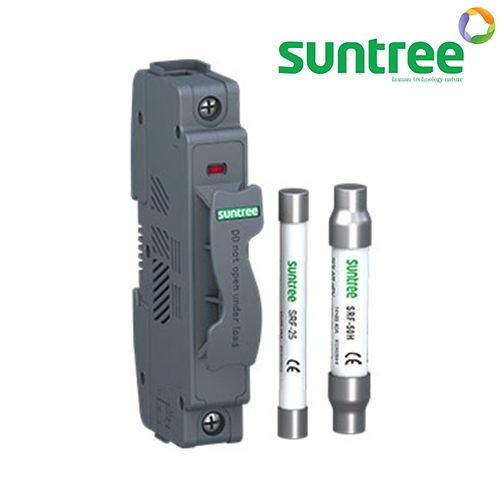 [ ฐานฟิวส์ SRD-50H / ลูกฟิวส์ SRF-50D 14*85mm. / ลูกฟิวส์ SRF-35H 10*85mm. ] 1500VDC Solar Cell ไฟกระแสตรง ″SUNTREE″
