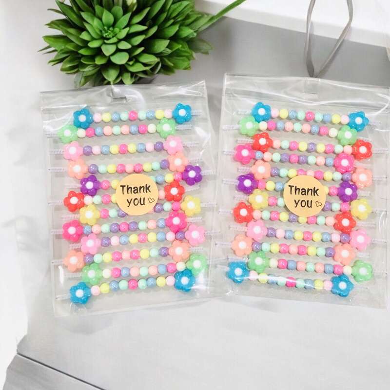 หูกระเป๋า Candy(คละสี) 1แพ็ค=12ชิ้น ใช้สำหรับแต่งเหรียญโปรยทาน
