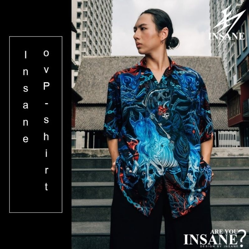 เสื้อเชิ้ตโอเวอร์ไซส์ FOUR HORSEMEN #ผนึกที่4 PALE HORSE DEATH