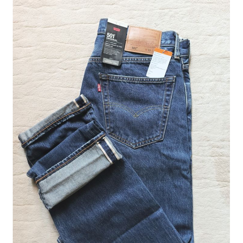 Levi's 501-3544 (ริมแดง) ORIGINAL Big. E กางเกงยีนส์ ผ้าไม่ยืด made in China แบรนด์แท้ 100% ราคา 5,1