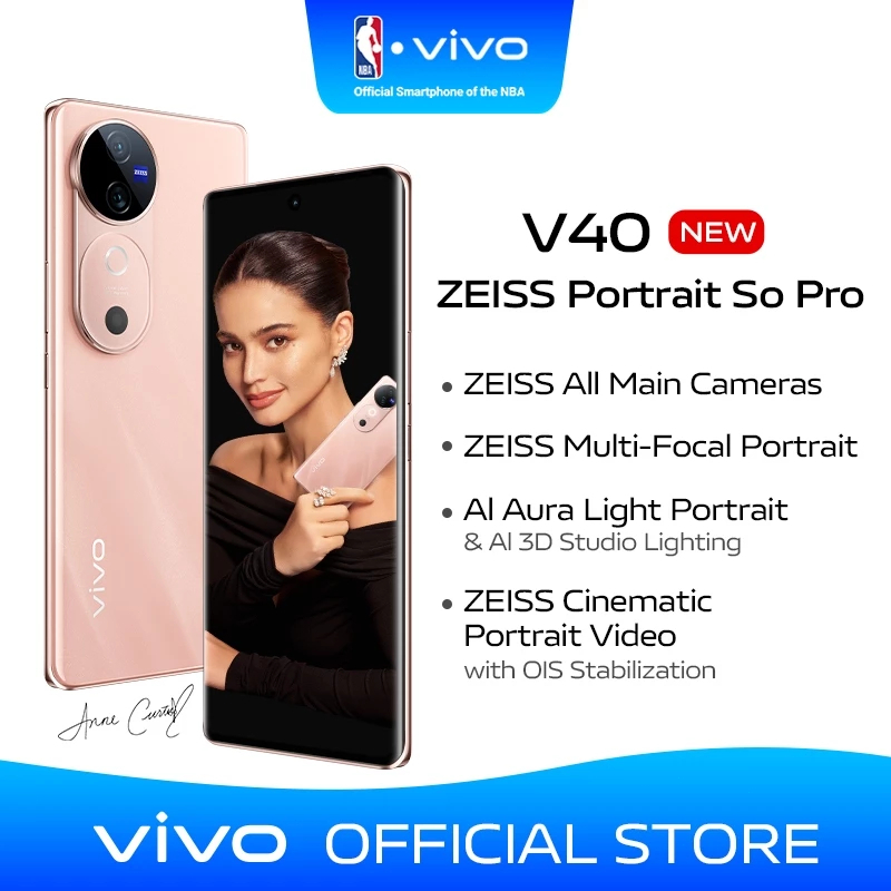 【NEW】VIVO V40 smartphone丨50MP ZEISS All Main Cameras丨5500mAh Battery+80W Fast Charge丨Snapdragon 7 COD