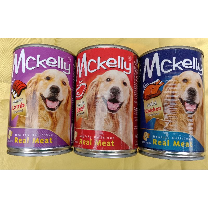 แมคเคลลี่ (Mackelly) อาหารสุนัขชนิดเปียก บรรจุกระป๋อง น้ำหนัก400กรัม ***กรุณาดูอายุที่รายละเอียด ขอคนที่รับได้นะคะ***