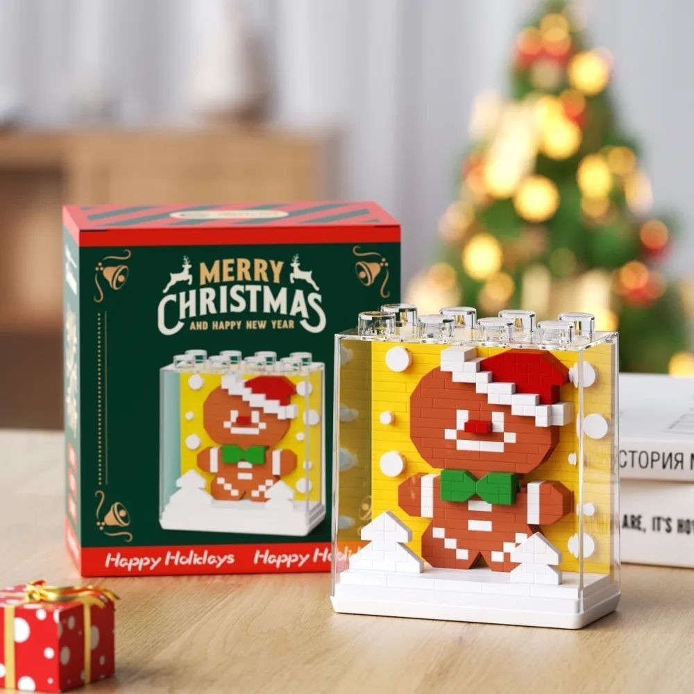 ใหม่ ตัวต่อคริสต์มาส ของขวัญของเล่นโมเดล Christmas Series Building Blocks น่ารักๆ .พร้อมกล่องลูกบาศก์✨🎁 - รูปที่ 3