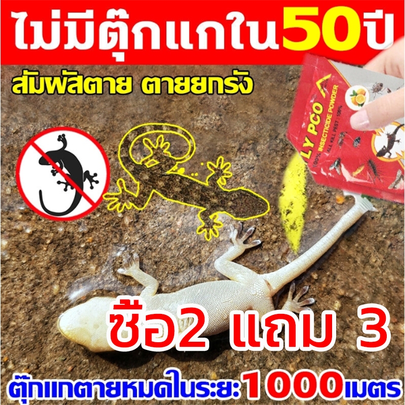 ซื้อ2 แถม 3 ฆ่าตุ๊กแกโดยเฉพาะ ยาฆ่าจิ้งจก ยากำจัดจิ้งจก ยาฆ่าตุ๊กแก 100g ไล่สัตว์เลื้อยคลาน ฆ่าอย่างรวดเร็ว มีผลยาวนาน