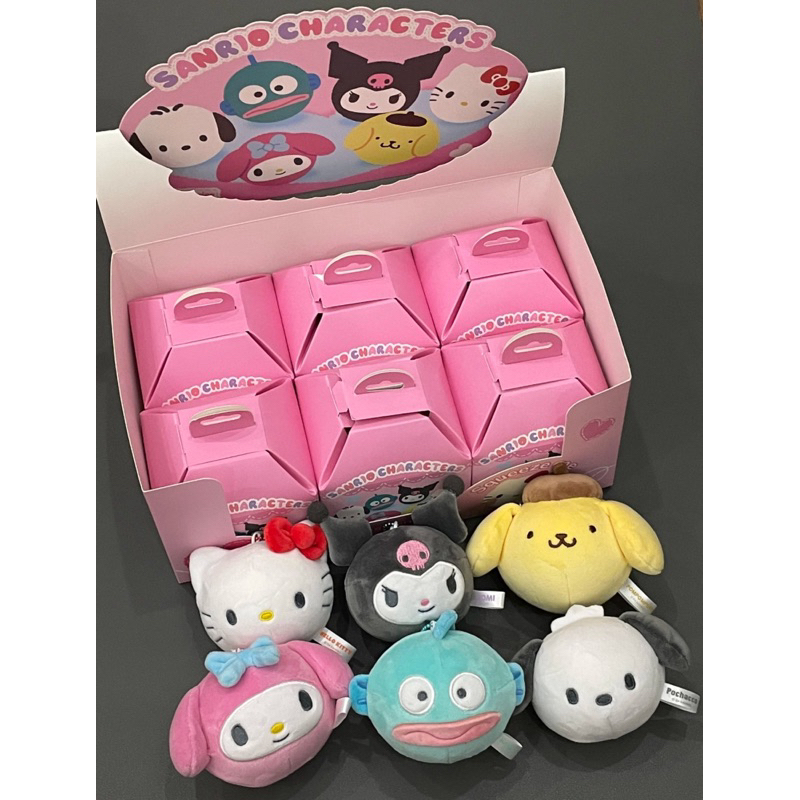 (พร้อมส่ง)[แยกตัว]กล่องสุ่มพวงกุญแจSanrio Soft Mochi