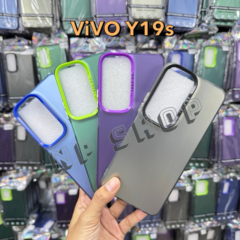 เคสSocool สีพื้น สำหรับรุ่น ViVO Y19s , Y200(5G) ตรงรุ่น เคสเปิดกล้อง พร้อมส่งในไทย