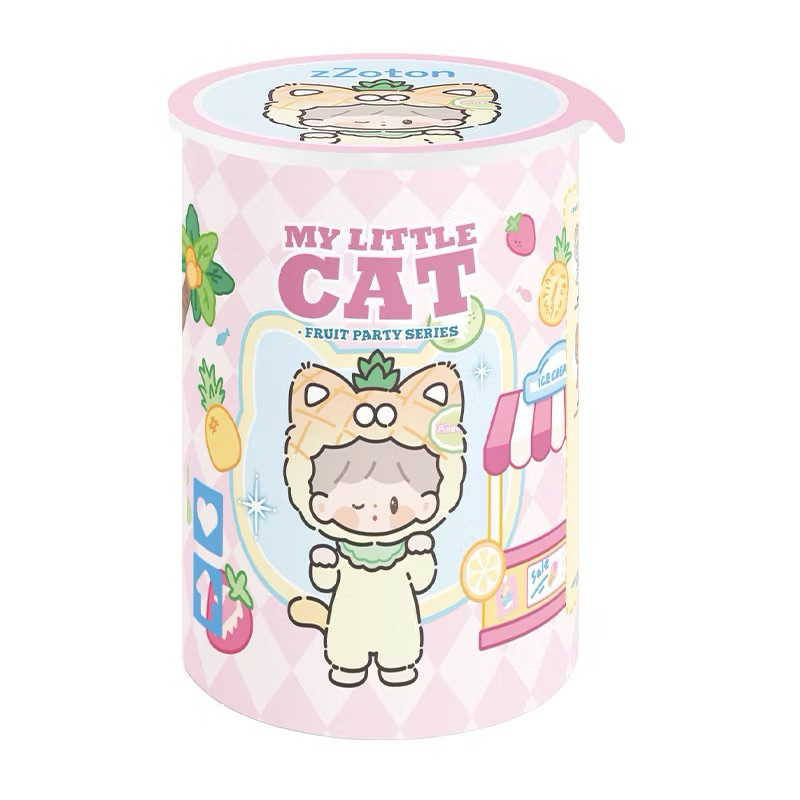 [พร้อมส่ง] พวงกุญแจห้อยกระเป๋า FINDING UNICORN - zZoton My Little Cat . Fruit Party Series (กล่องสุ่ม)