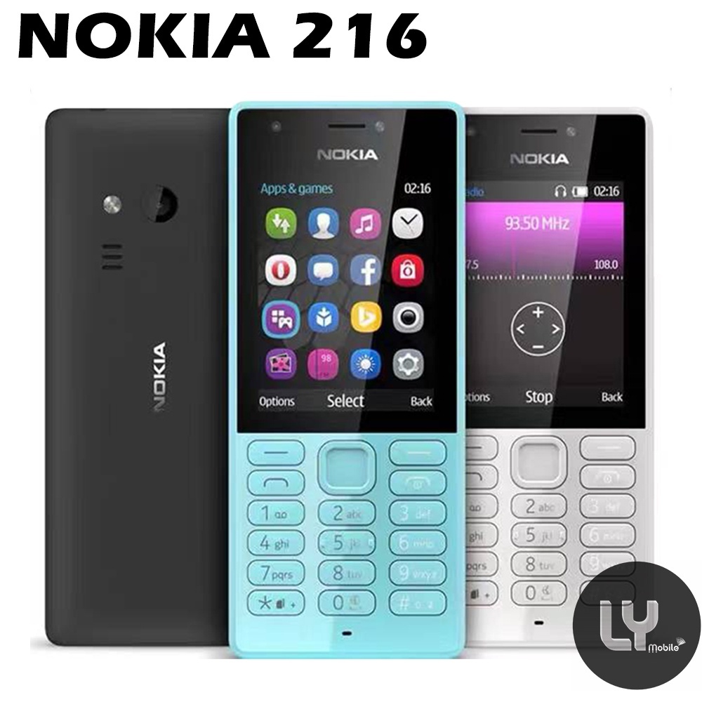 Nokia 216 ปุ่มขนาดใหญ่ตัวอักษรเสียงใหญ่โทรศัพท์มือถือนักเรียนโทรศัพท์มือถือผู้สูงอายุสำรองไว้นาน Nokia 216 ปุ่มขนาดให
