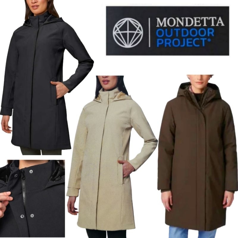 เสื้อโค้ทยาว Mondetta Outdoor Project ladies' long softshell jacket