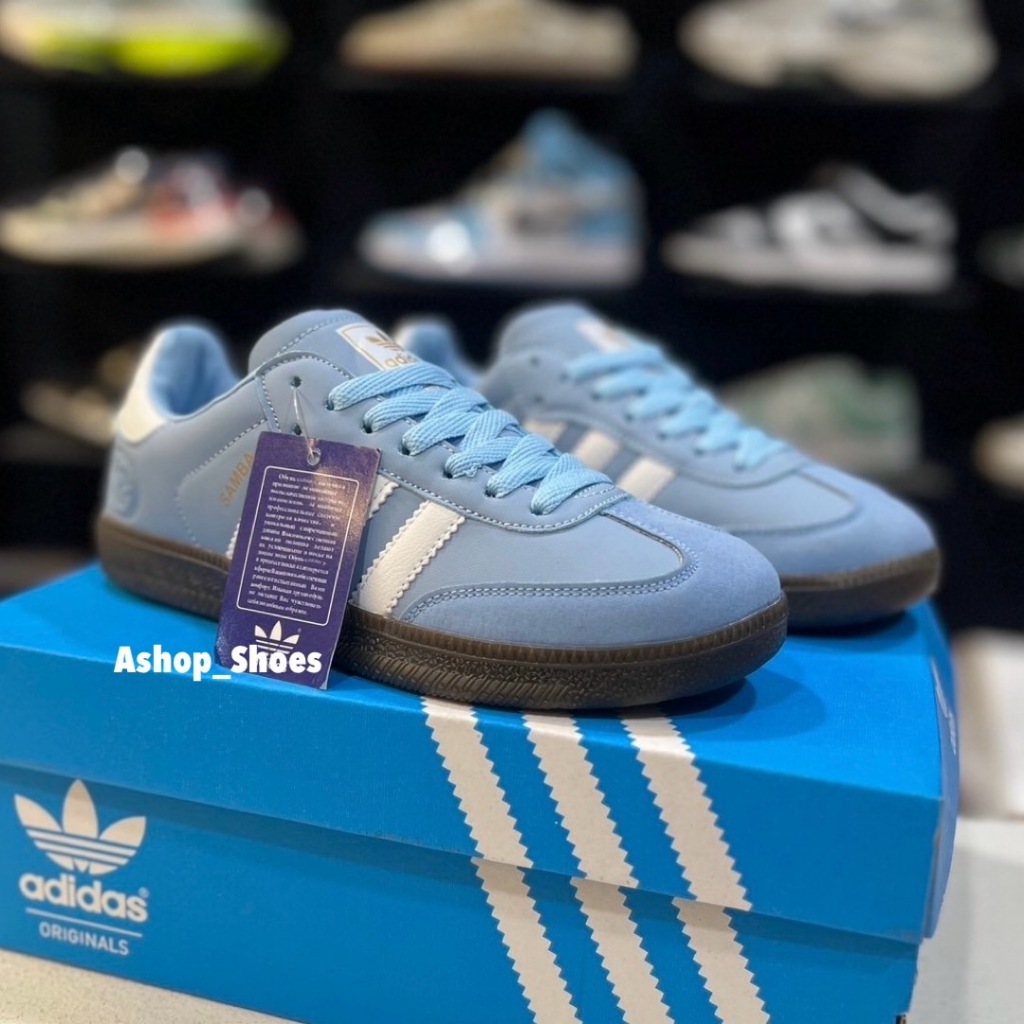รองเท้าผ้าใบ Samba พร้อมกล่อง มีไซส์ 36-45 (เผื่อ1ไซส์จากไซส์มาตรฐาน) รองเท้าแฟชั่นผู้หญิงและผู้ชาย