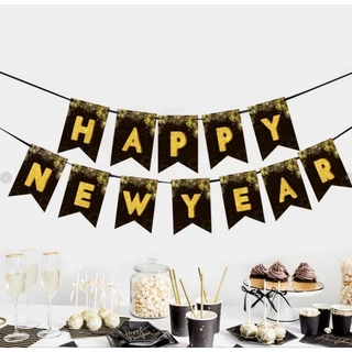 ธงวันเกิดHappy birthday ธงHappy newyear ธงตกแต่งปาร์ตี้หลายแบบชุดที่1/1 พร้อมส่ง