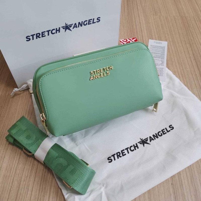 พร้อมส่ง [ใช้โค้ด30%ลด฿1,000] ของแท้💯‼️ Stretch Angels New Basic Panini Bag กระเป๋าสะพายข้าง