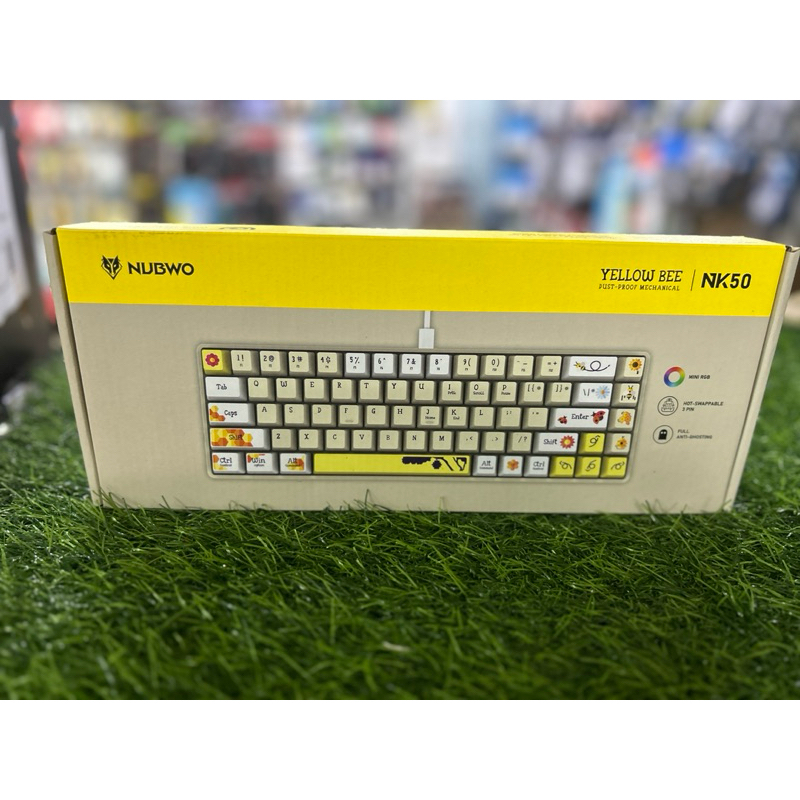 คีย์บอร์ด yellow bee nk50 ยี่ห้อ nubwo