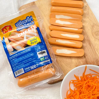 ไส้กรอกแฟรงค์ไก่สอดไส้ชีส 20 ชิ้น ตราA&P 500 กรัม /ส่งด่วน🚚/แพ็คเจลเย็นทุกออเดอร์🧊