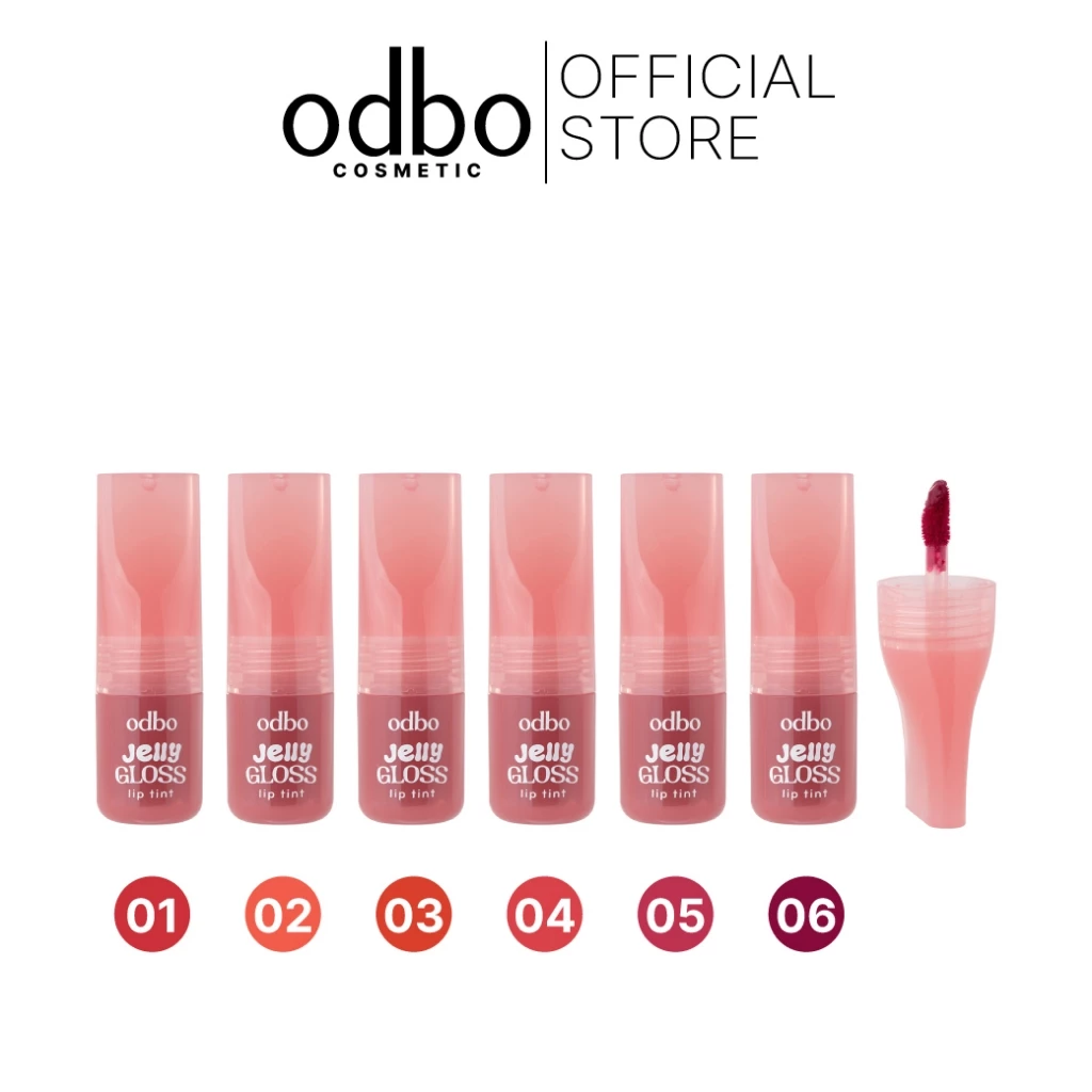 ODBO JELLY GLOSS LIP TINT - OD5010 #ลิปเจลลี่กลอส จุ๊บไม่หลุด