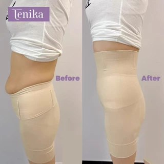 TENIKA กางเกงเก็บหน้าท้อง เก็บพุง เอวสูง เรียบเนียน รุ่น Seamless Classic ทรง High Waist Shorts
