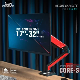 ERGONOZ แขนจับจอ ขาตั้งจอคอมพิวเตอร์ Monitor Arm รุ่น CORE สำหรับหน้าจอ 17 - 32 นิ้ว