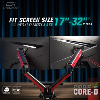 ERGONOZ แขนจับจอ ขาตั้งจอคอมพิวเตอร์ Monitor Arm รุ่น CORE สำหรับหน้าจอ 17 - 32 นิ้ว