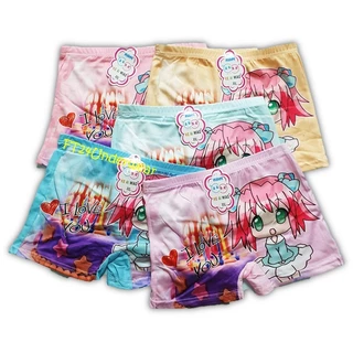 กางเกงในเด็กผู้ชาย แบบมีขา แพ็ค 10 ตัว คละสี ผ้านิ่ม ใส่สบาย ลายน่ารัก S-XXL