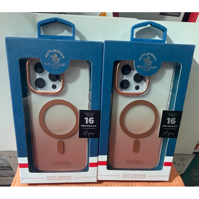 “พร้อมส่ง“POLO เคสBARBARA พื้นด้านโทนไล่สี i16/16Pro/16Promax