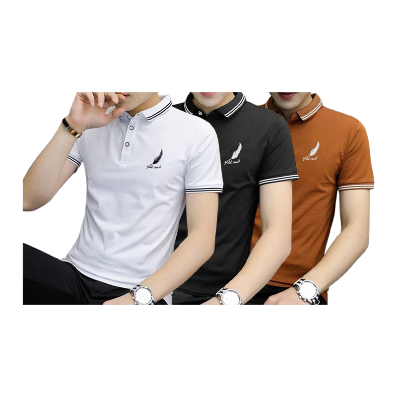 เสื้อโปโลแขนสั้น แฟชั่น สำหรับผู้ชาย YX117 ให้เลือกหลายสี S-2XL