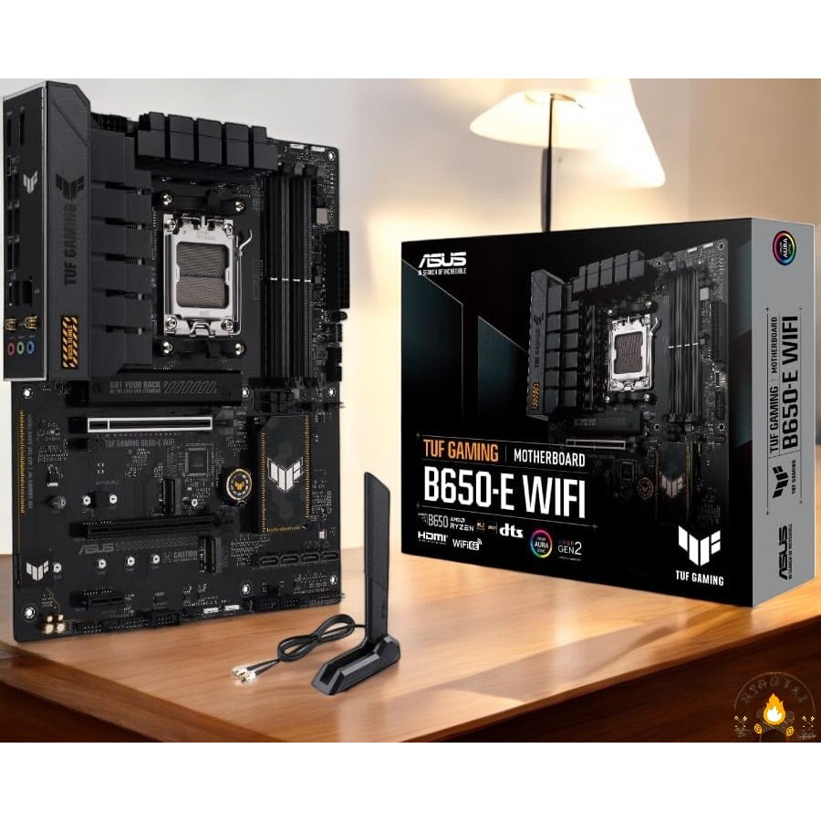 ASUS TUF GAMING B650-E WIFI, compatible w/ AMD Ryzen 7000 ser. AM5 socket, B650 chipset, ATX MB