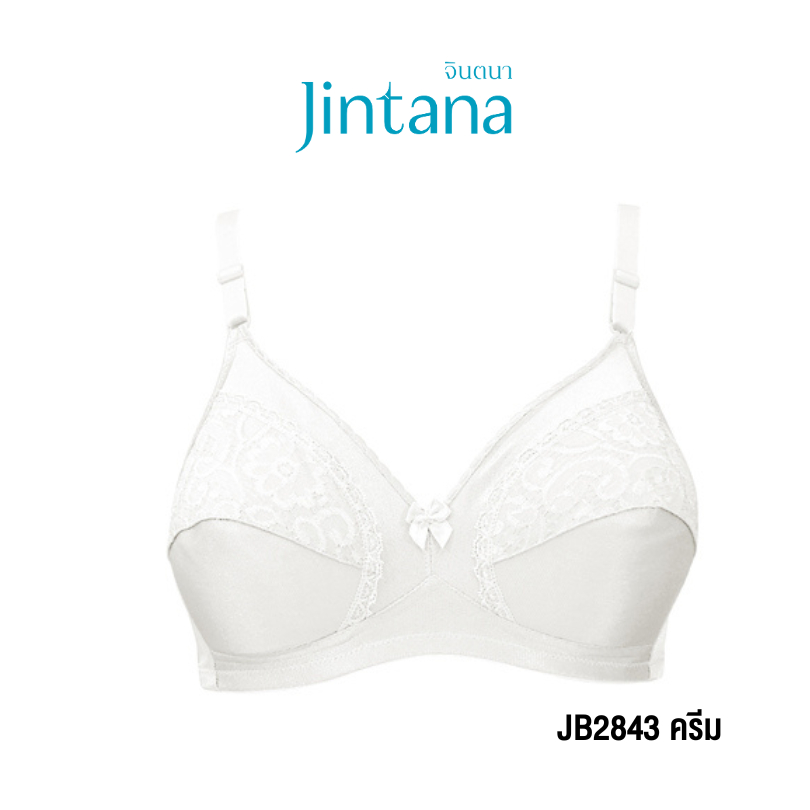 Jintana เสื้อชั้นใน (ไม่เสริมโครง) รุ่น Basic Bra รหัส JB2843 สีขาว